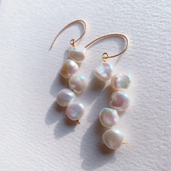 プレミアム 天然石 プレシャスオパールのステーションネックレス 14Kgf