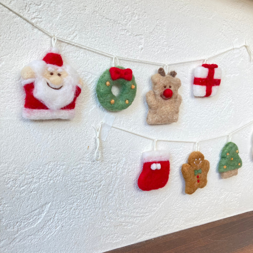 受注製作- 2連クリスマスガーランド ガーランド chiii-mimi 通販