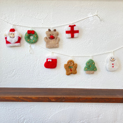 受注製作- 2連クリスマスガーランド ガーランド chiii-mimi 通販