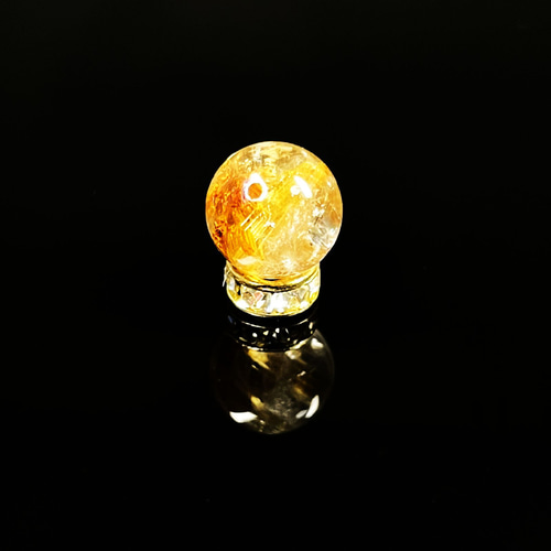 イチオシ 一点物 粒売り ゴールド キャッツアイルチル 8ミリ