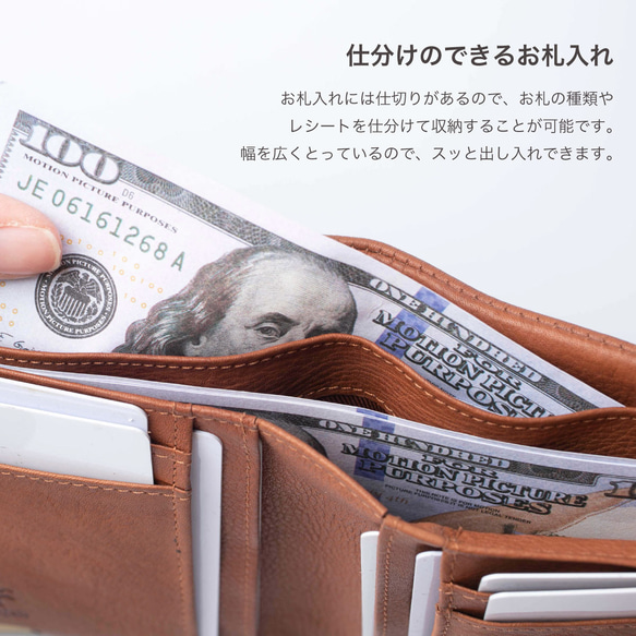 *Gamaguchi 迷你錢包，小錢包，迷你錢包，小型皮革，真皮，零錢包，姓名夾，綠色 HAW022-A 第6張的照片