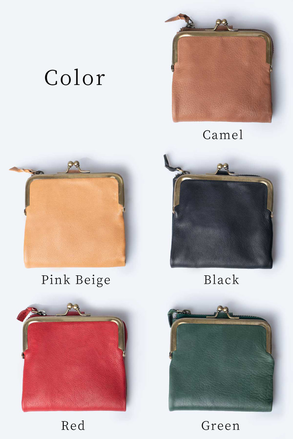 【限量特價】迷你錢包，小巧錢包，輕便真皮，綠色，HAW022-ANT 第15張的照片