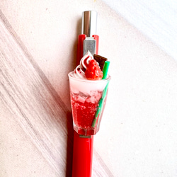 ベビー キッズ ヘアクリップ】メロン クリームソーダ ミニヘアクリップ