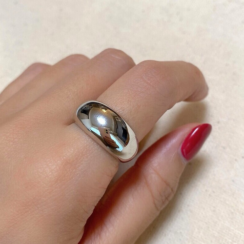 SILVER925ぽってり甲丸リングRG27 指輪・リング Ringo 通販
