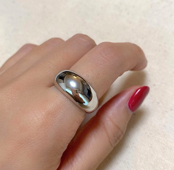 上品な SILVER925ぽってり甲丸リングRG27 指輪・リング Ringo 通販 アクセサリー
