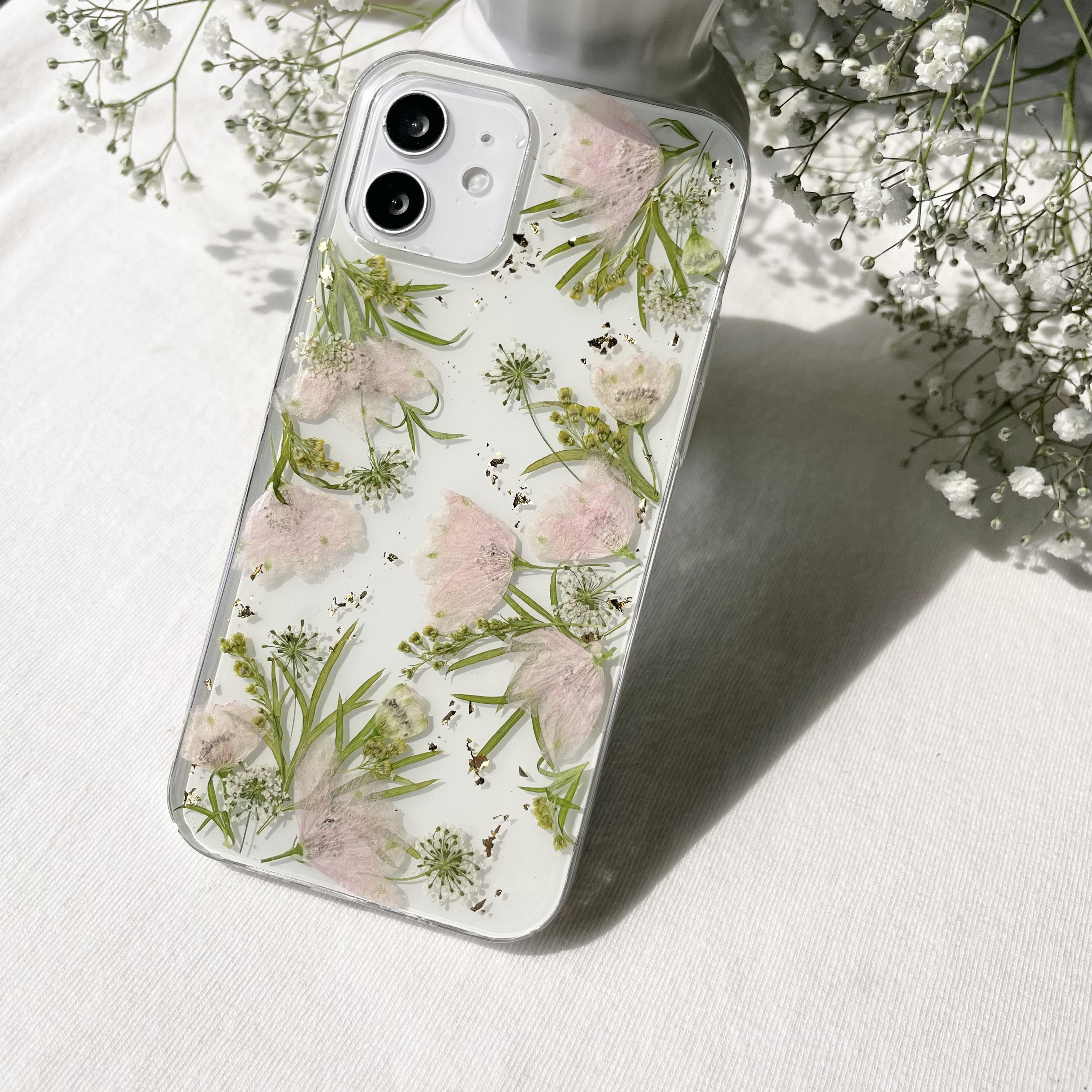 押し花で作る　手帳型スマホケース　全機種対応 押し花で作る 手帳型スマホケース 全機種対応