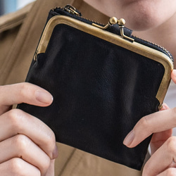 【限量特價】真皮搭扣迷你皮夾，小巧精緻，女款，5種顏色可選，HAW022-ANT 第2張的照片