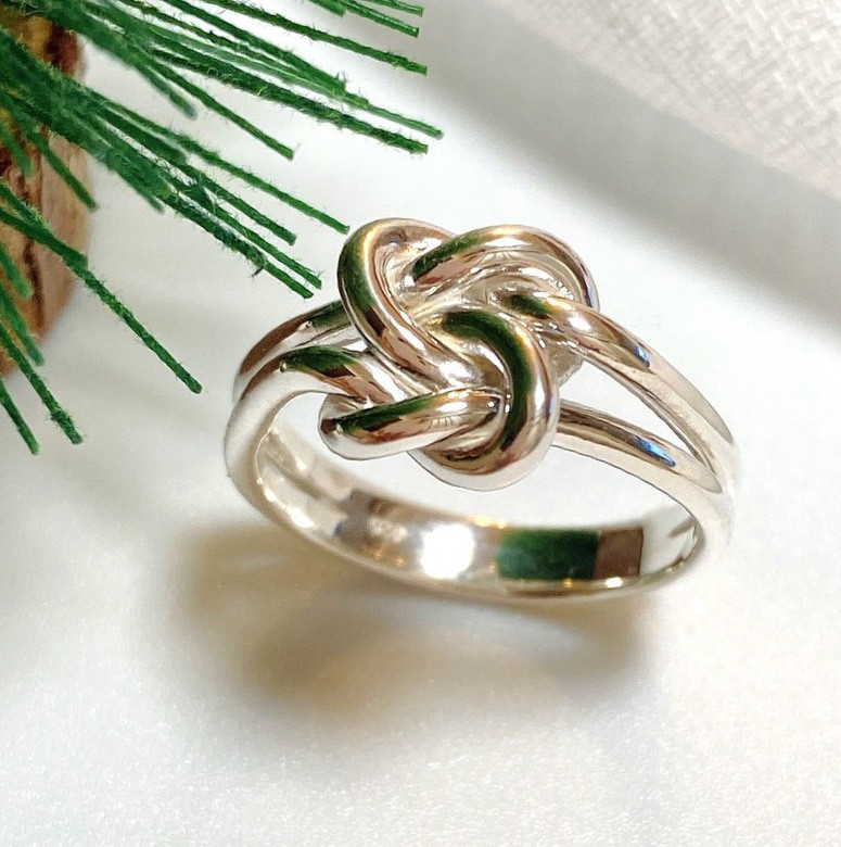 ❣️水引結びボールドシルバー925指輪RG16