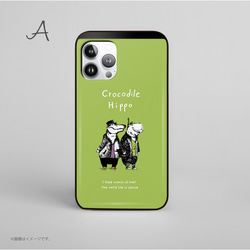 「crocodile2」 ICカード収納付きiPhoneケース 2枚目の画像