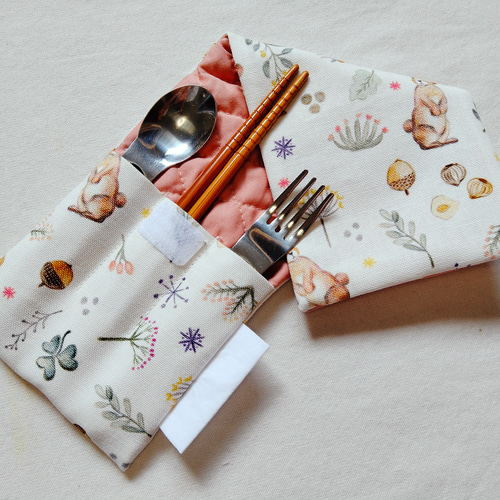 箸袋　歯ブラシ入れ　カトラリーケース　おにぎりうさぎ 箸袋歯ブラシ入れカトラリーケースおにぎりうさぎ