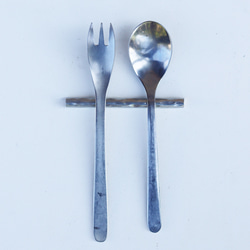 鎚目模様の真鍮カトラリーレスト［　slim　］ 8枚目の画像