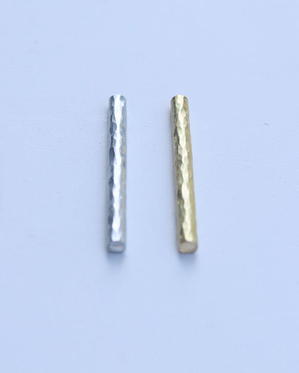 鎚目模様の真鍮カトラリーレスト［　slim　］ 6枚目の画像