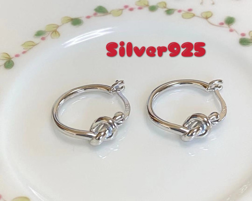 即発送❤️‍シルバー/ノットピアス cd5a61217d635db9dd1f4971f4ffe1