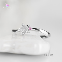 ね*み様 花あかり 桜リング Birth stone ver. 花あかり -桜リング- Birth stone ver. - Angelic Jewelry
