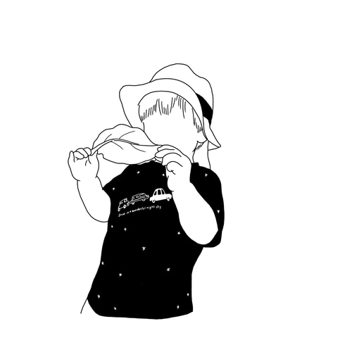 線画】似顔絵風イラスト【モノクロ/カラー】 イラスト ひのっし