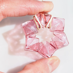 [特別]水晶玻璃「水晶[櫻花]」項鍊[可以選擇顏色和繩子長度][客製]≪免運費≫ 第4張的照片