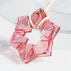 [特別]水晶玻璃「水晶[櫻花]」項鍊[可以選擇顏色和繩子長度][客製]≪免運費≫ 第7張的照片