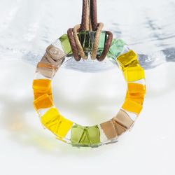 [特別]玻璃戒指“戒指[秋天]”項鍊[您可以選擇繩子的顏色和長度]≪免運費≫ 第8張的照片