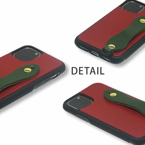 《特集掲載》 iPhone ケース 本革 ベルト付き totte ティーポ  姫路レザー スマホスタンド  名入れ 　 13枚目の画像