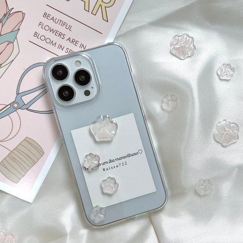 ねこちゃんの肉球ケース キャット ねこ iPhone全機種対応 スマホケース