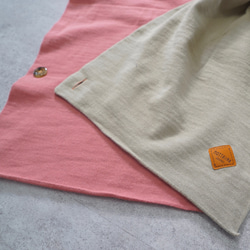 七變圍巾雨披/粉米色/針織 來自 Mikawa 第10張的照片