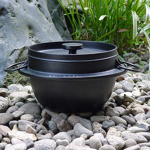 お取り寄せ】南部鉄器 鉄鍋 ホーロー鍋 ごはん鍋3合炊 日本製 ガス・IH