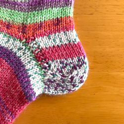 手編みの靴下  厚手 3枚目の画像