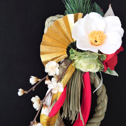 お正月飾り 縁起のいい8の字のしめ縄飾り ☆ 2023お正月 ☆ しめ縄