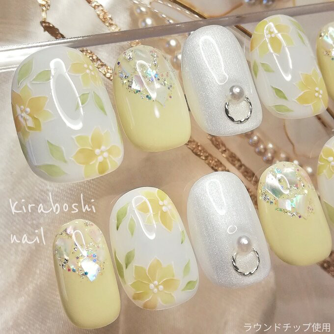 EVERNAIL ネイルチップセット イエロー系 繰り返し使えるネイル EVER NAIL｜エバーネイル