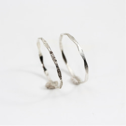 [Silver925] [Silver] Wave ring / 1.0mm width / Pinky ring / Leav 第7張的照片