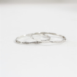 [銀 925] [銀] 1 個扭環 / 1.0 毫米寬 / 小指環，留下 OK，防過敏 第9張的照片