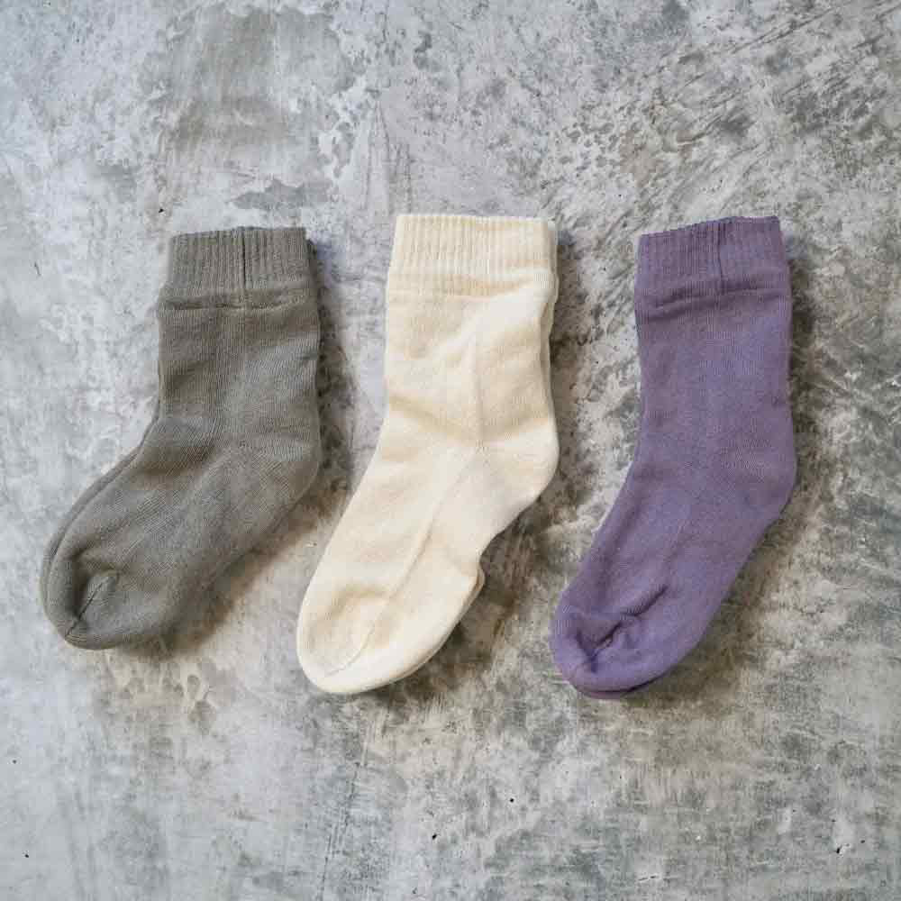 【お得3足セット】カカトすべすべ極暖ソックス/22-24cm/シルクコットン-カカト特殊保温フィルム付き