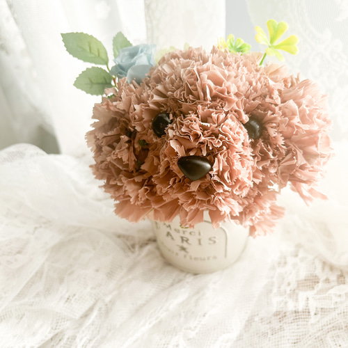 送料無料】カーネーションの犬 トイプードル【レギュラーサイズ