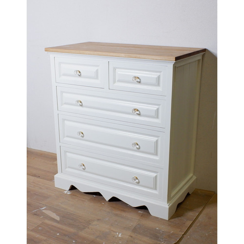 チェスト ホワイトナチュラル 新品】天然木 シンプルチェスト ホワイト