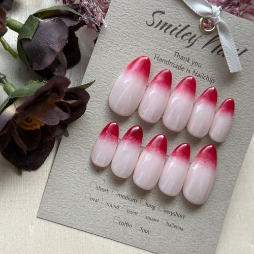 Nail Box グラデーションピンク ネイルチップ ネイルチップ（ハンド） グラデーションピンク / DAISO(ダイソー) | LIPS