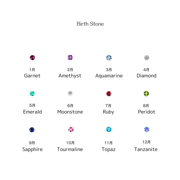【Treasure】ダイヤモンド / 誕生石 名入れベビーリング　K10 / K18　受注制作　月齢カード付き 8枚目の画像