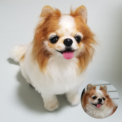羊毛フェルト オーダーメイド サイズ25㎝ メモリアル ペットロス