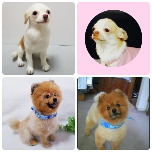 羊毛フェルト 芝犬 キーホルダー メモリアル ギフト ペットロス