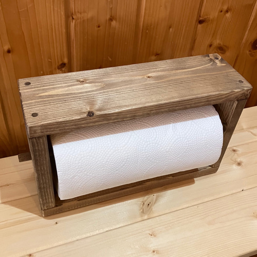 木製キッチンペーパーホルダー キッチンペーパーホルダー キッチンペーパーホルダー アンの木工