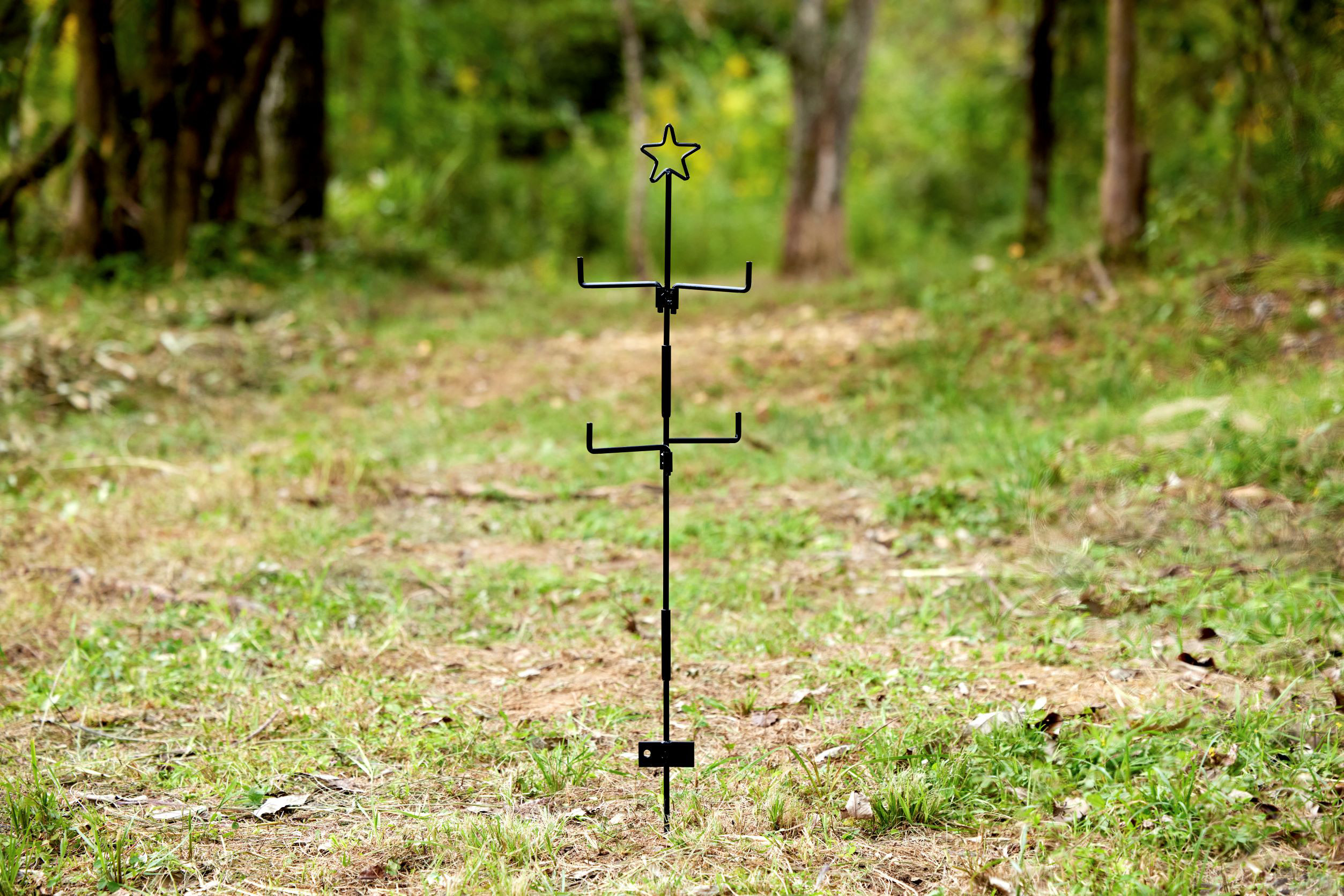 キャンプ　ランタンアイアンスタンド