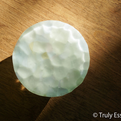 ガラスのアクセサリートレイ -「 KAZEの肌 」● 9.5cm ● みどり 3枚目の画像