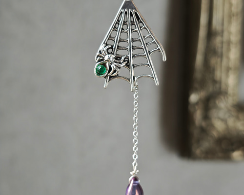 オニオオハシ　レジンヘアゴム　ハロウィン　蜘蛛 オニオオハシ レジンヘアゴム ハロウィン 蜘蛛 オニオオハシ レジン