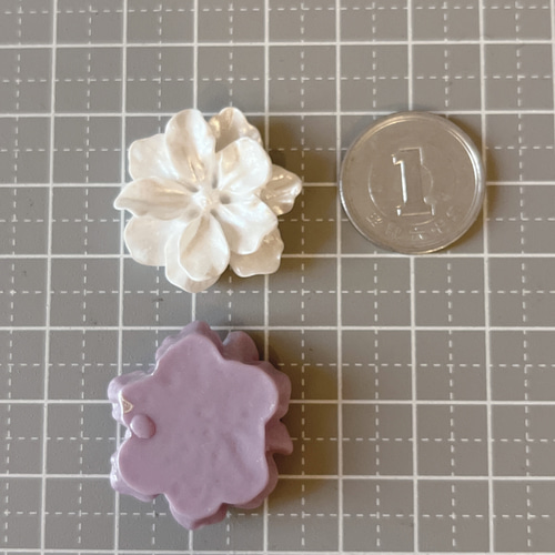 大ぶりフラワーカボション 6ピース デコパーツ non house 通販｜Creema 
