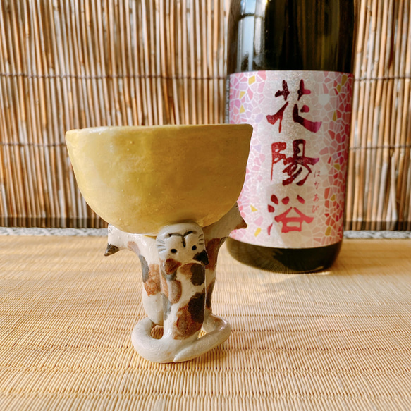 [聖誕禮物] 一個看起來像三個拿著松鼠的 Sunekosuri 的酒杯。 第3張的照片