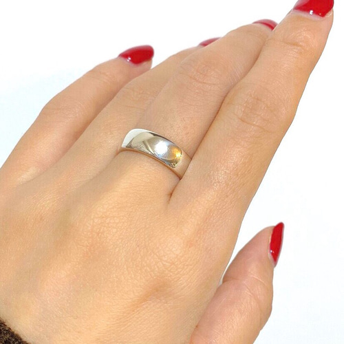 シンプル平甲丸 5mmシルバーリングR4243 指輪・リング Ringo 通販