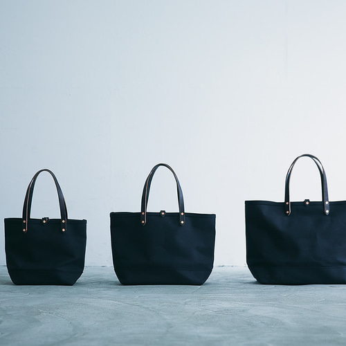 倉敷帆布 トートバッグ ブラック L レディース メンズ レザー
