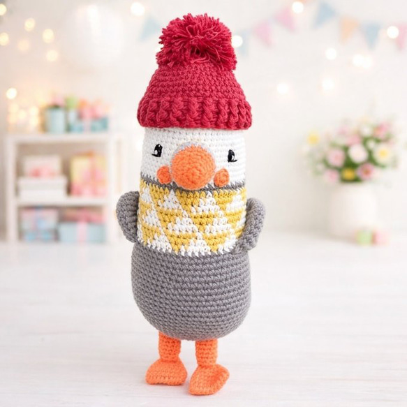 Penguin🐧 subs・Diagram】Mini EN あみぐるみ　ぺんぎん　2体セット　ハンドメイド Easy Tutorial Amigurumi Crochet あみぐるみ