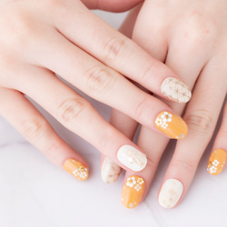 花ネイルチップ 椿の花ネイルチップ ネイルチップ（つけ爪） 田中綾音 通販 12729855