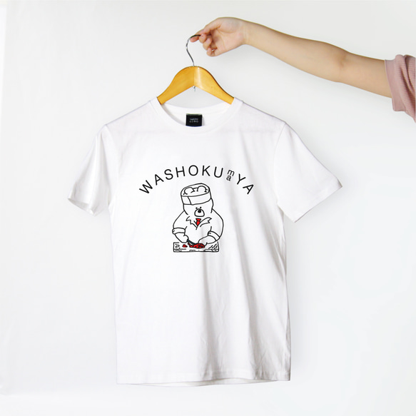 「和食屋」job-kumaTシャツ 2枚目の画像