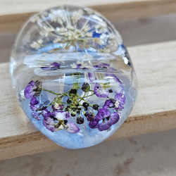 花と琉球ガラスの箸置き*:・'°☆おひとつからご注文出来ます♪受注製作です。marry.c's handmadeacc 5枚目の画像